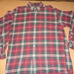 Polo Ralph Lauren Mens Flannel Blake Shirt Medium Preppy Long Sleeve